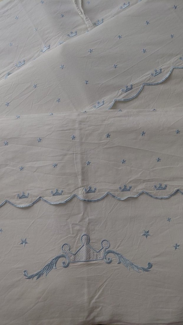 Nakışlı Mavi Beşik Korumalığı - Görsel 5