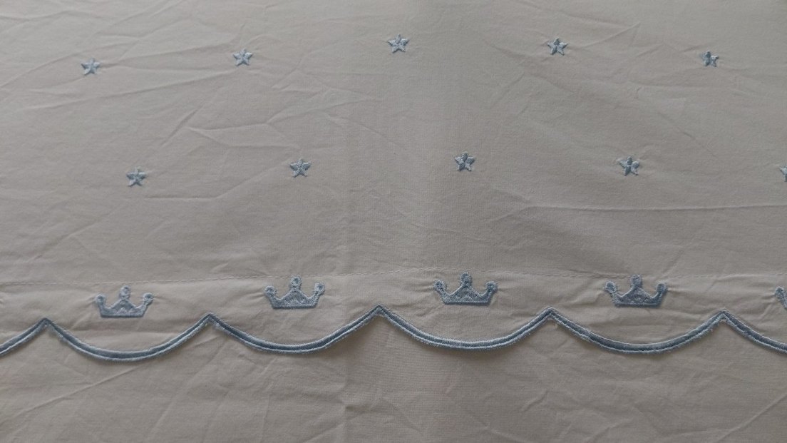 Nakışlı Mavi Beşik Korumalığı - Görsel 4