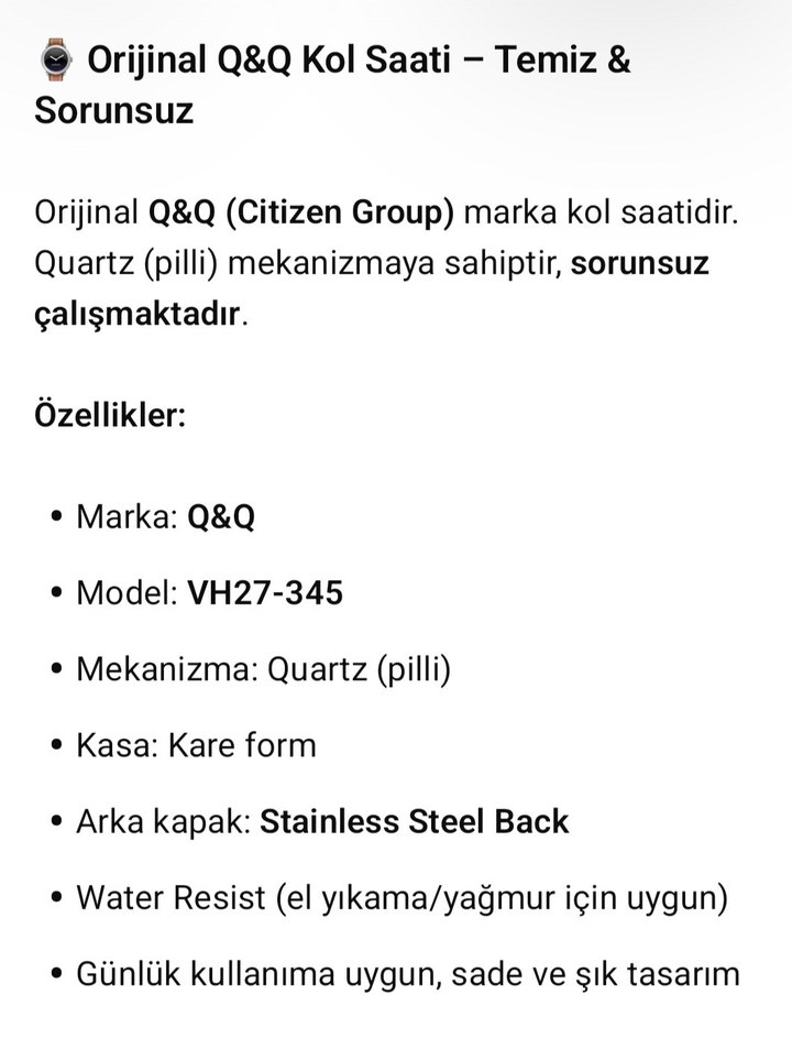 QUARTZ Vintage Kadın Saati - Görsel 4