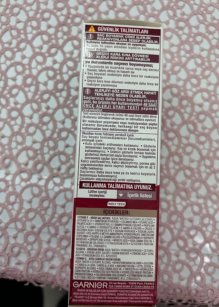 Garnier saç boyası - Görsel 4