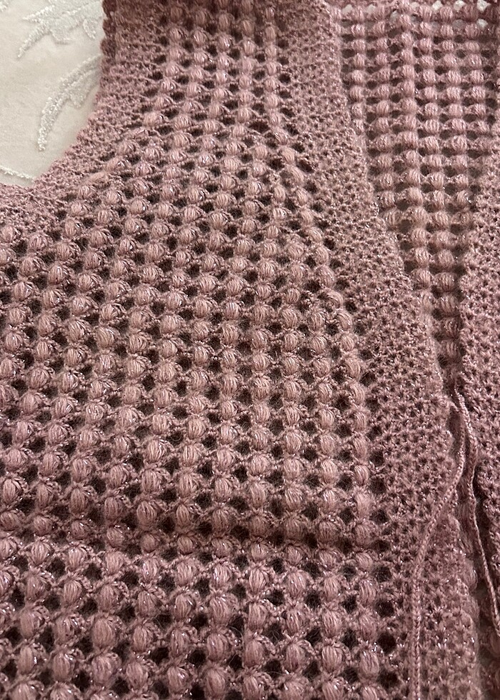 Çeyizlik el örgüsü yelek - Görsel 3