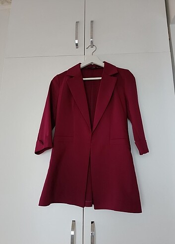 xs Beden bordo Renk Blazer ceket 