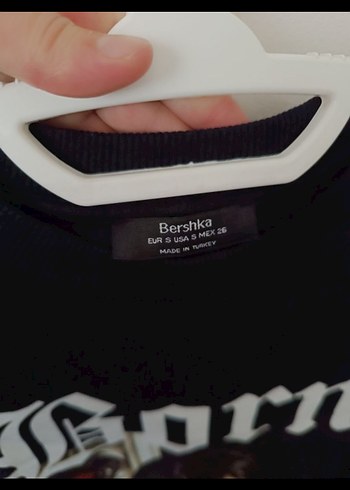 Baskılı Siyah Kısa Kollu tunik tarzı hamile için de uygun - Görsel 4