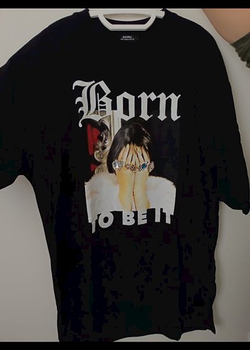 Baskılı Siyah Kısa Kollu tunik tarzı hamile için de uygun - Görsel 2