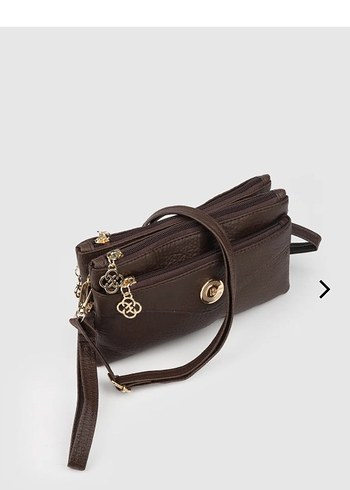 Kahverengi Deri  Kadın Çanta - Görsel 5