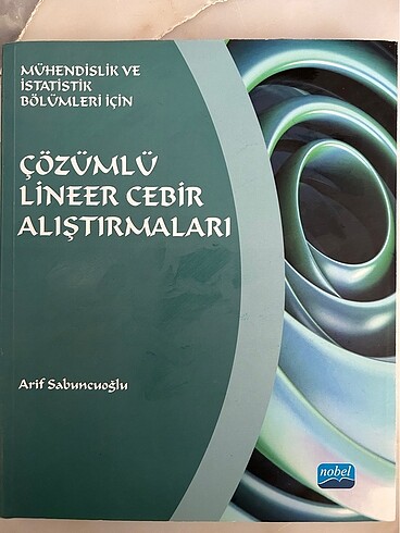Arif Sabuncuoğlu Lineer Cebir kitabı