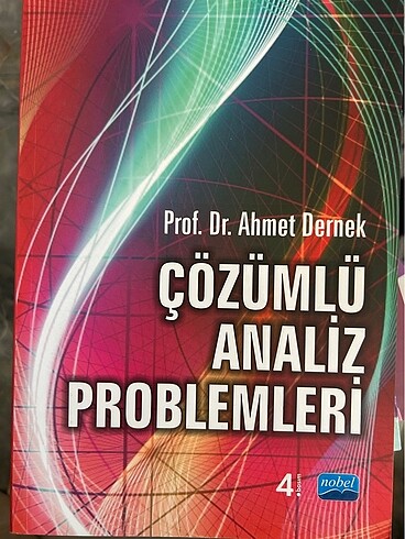Ahmet dernek çözümlü analiz problemleri