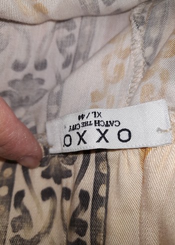 oxxo Bohem Tarz bej desenli Oxxo etek