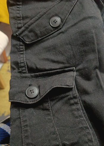 Siyah Bol Kesim Kot Pantolon - Görsel 12