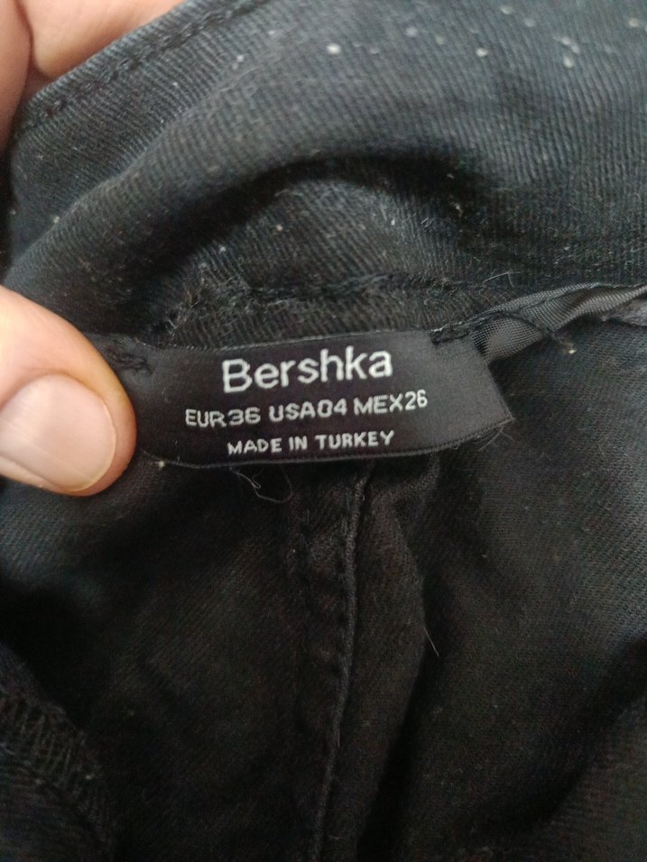 Siyah Bol Kesim Kot Pantolon - Görsel 3