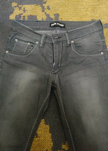 Gri Dar Kesim Kadın uzun Boy Kot Pantolon - Görsel 2