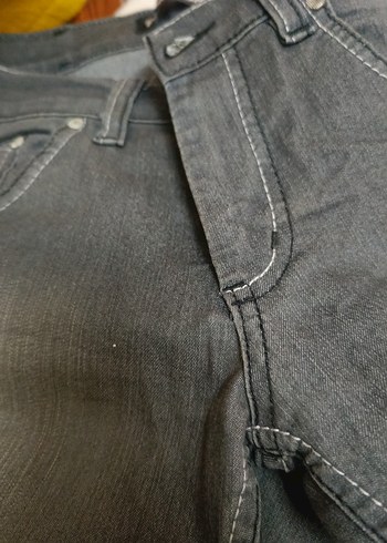 Gri Dar Kesim Kadın uzun Boy Kot Pantolon - Görsel 9