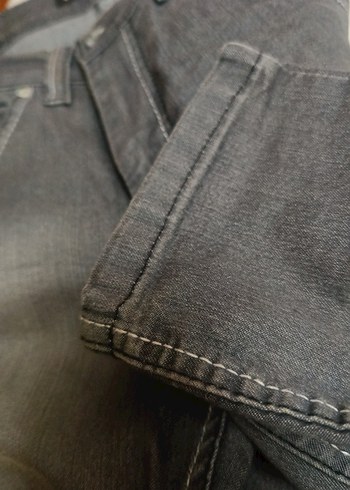 Gri Dar Kesim Kadın uzun Boy Kot Pantolon - Görsel 10