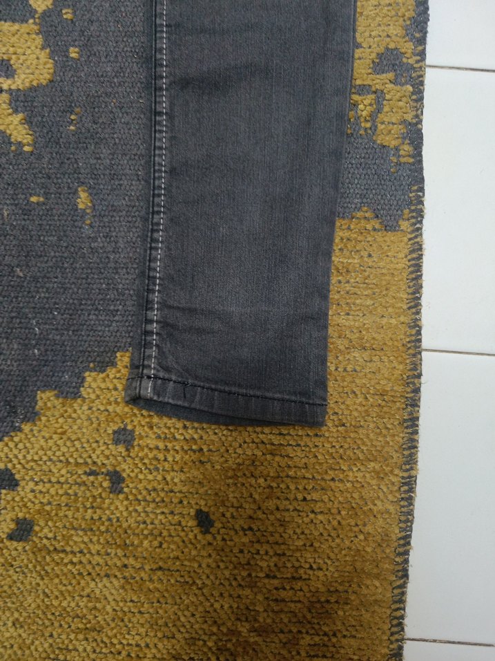 Gri Dar Kesim Kadın uzun Boy Kot Pantolon - Görsel 3