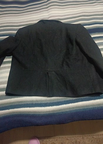 Kaşe Siyah Kadın Blazer Ceket - Görsel 8