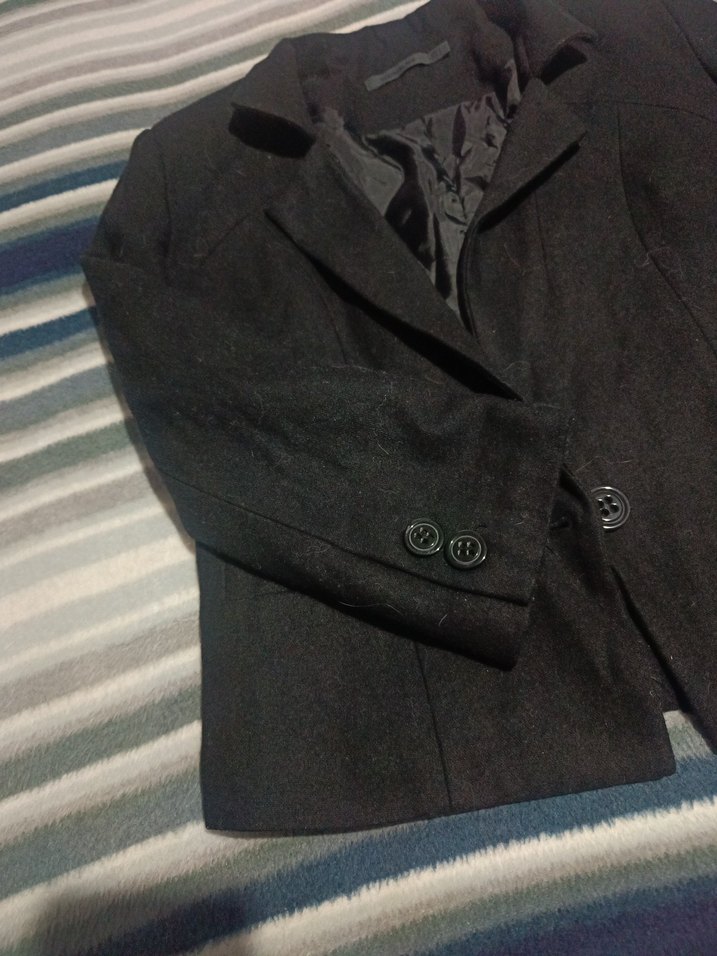 Kaşe Siyah Kadın Blazer Ceket - Görsel 5