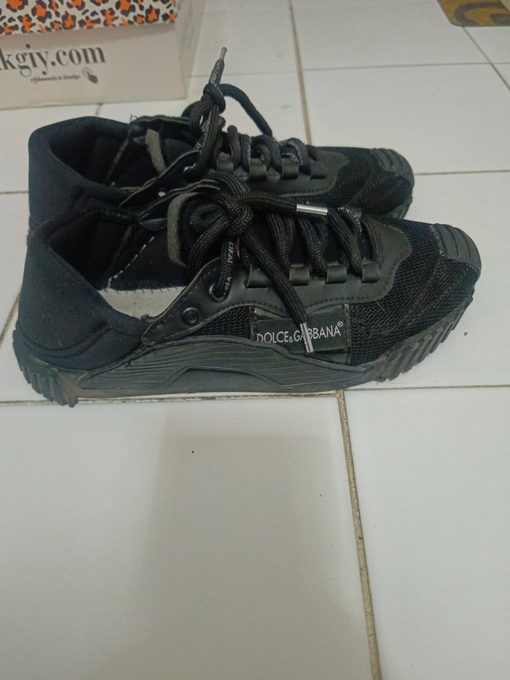 Siyah Street Wear spor ayakkabı - Görsel 4