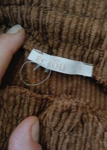 Kadın Kahverengi Bol Kesim Kumaş Pantolon - Görsel 4