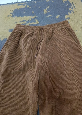 Kadın Kahverengi Bol Kesim Kumaş Pantolon - Görsel 2