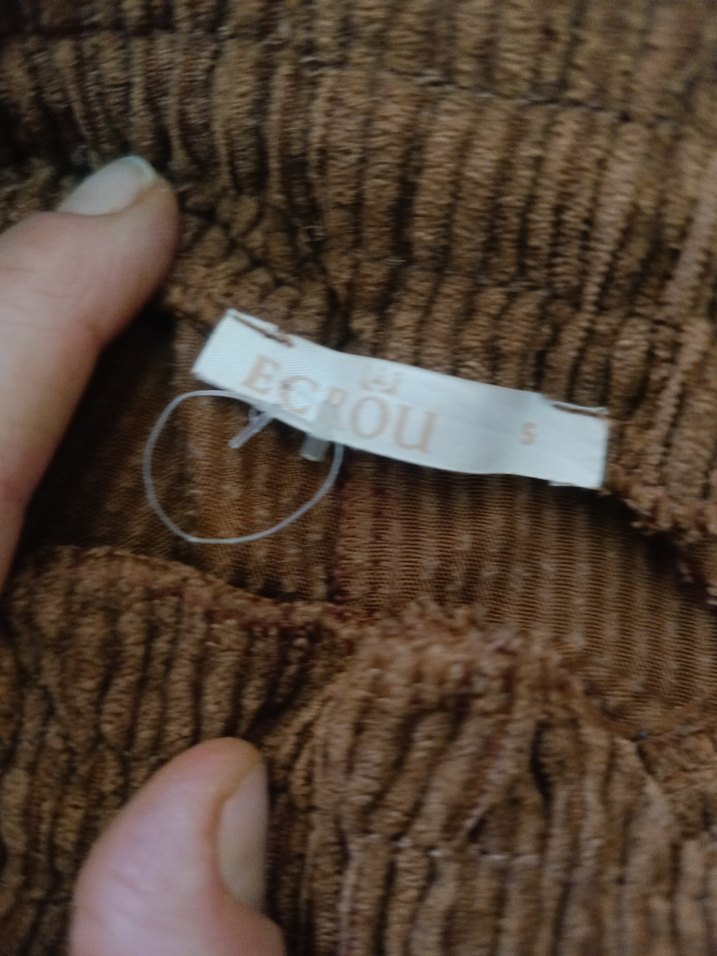 Kadın Kahverengi Bol Kesim Kumaş Pantolon - Görsel 4