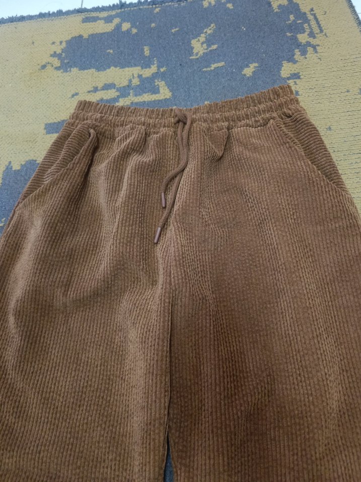 Kadın Kahverengi Bol Kesim Kumaş Pantolon - Görsel 2