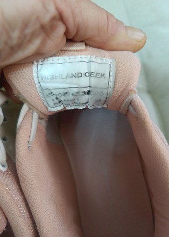 Beyaz ve Pastel Renkli Bağcıklı Spor Ayakkabı - Görsel 4