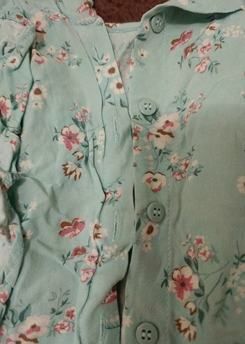 Kızlar için Turkuaz Dantel Detaylı Tulum - Görsel 8