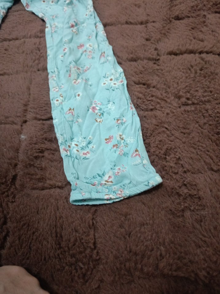 Kızlar için Turkuaz Dantel Detaylı Tulum - Görsel 5