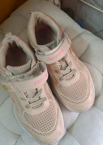 Bej Kız Çocuk Spor Ayakkabı Velcro - Görsel 9