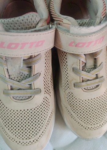 Bej Kız Çocuk Spor Ayakkabı Velcro - Görsel 8