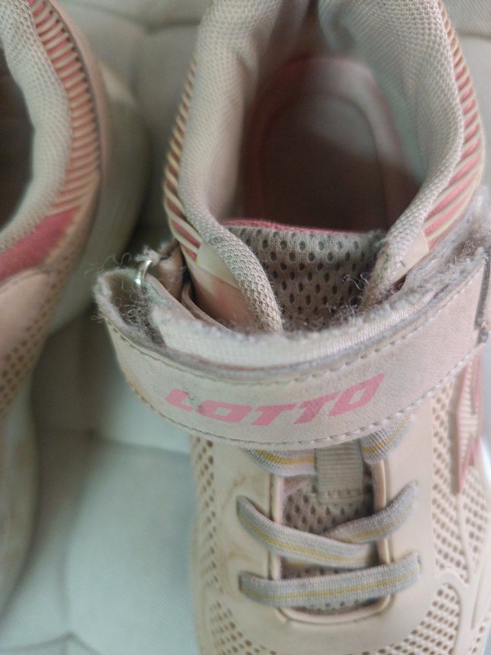 Bej Kız Çocuk Spor Ayakkabı Velcro - Görsel 5