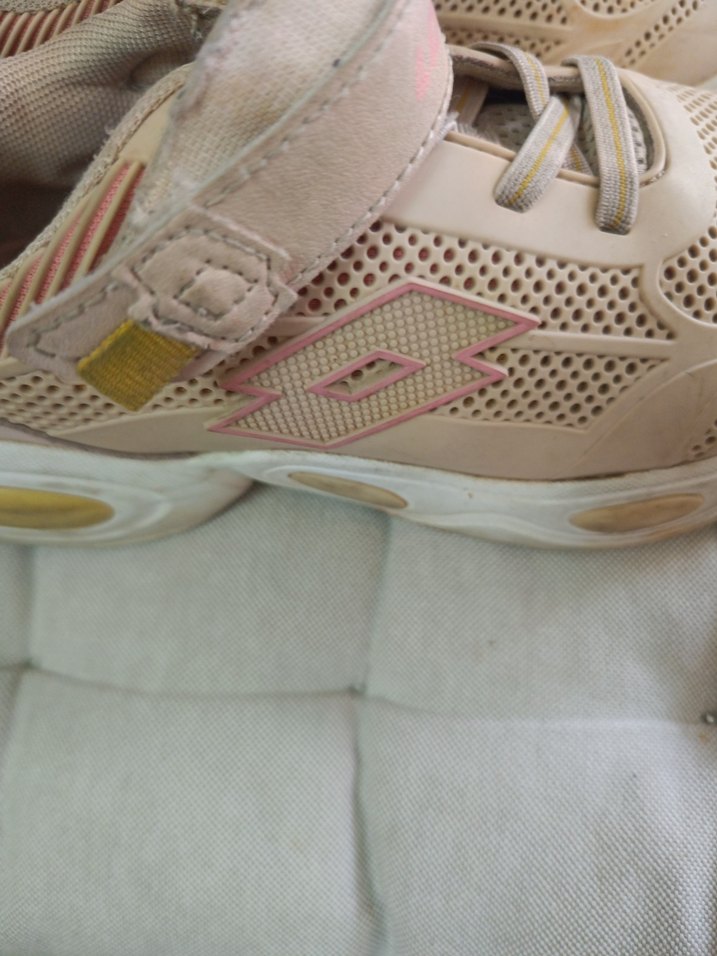 Bej Kız Çocuk Spor Ayakkabı Velcro - Görsel 4