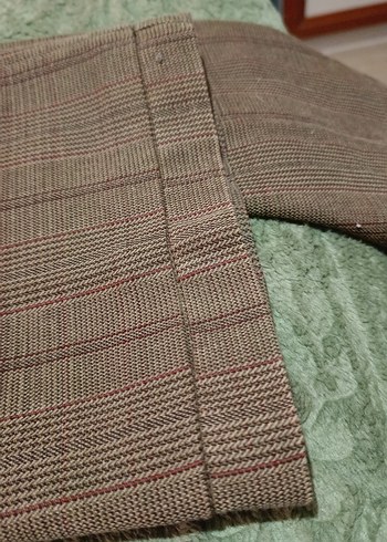 Düğmeli Kahverengi Kadın Kumaş Pantolon - Görsel 11