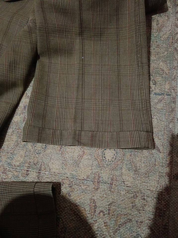 Düğmeli Kahverengi Kadın Kumaş Pantolon - Görsel 2