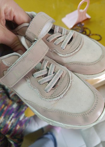 Kız Çocuk Pembe Bağcıklı Spor Ayakkabı - Görsel 8