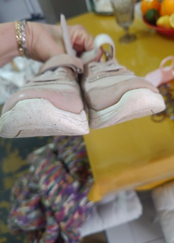 Kız Çocuk Pembe Bağcıklı Spor Ayakkabı - Görsel 7