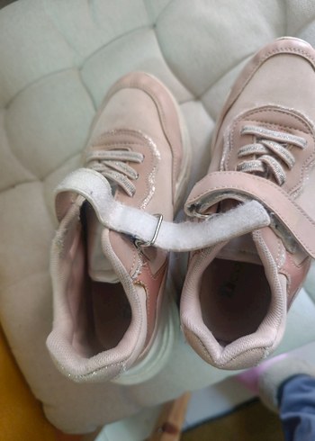 Kız Çocuk Pembe Bağcıklı Spor Ayakkabı - Görsel 6