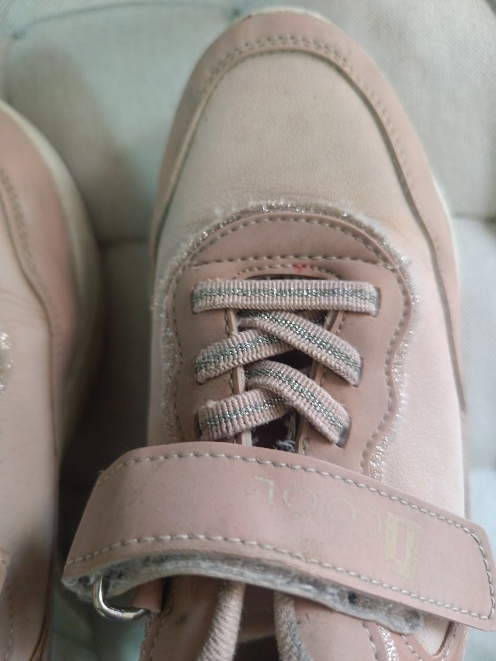 Kız Çocuk Pembe Bağcıklı Spor Ayakkabı - Görsel 4