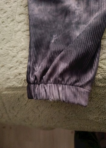 Gri Tie-Dye Salaş Kadın yumuşak şalvar - Görsel 4