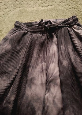 Gri Tie-Dye Salaş Kadın yumuşak şalvar - Görsel 2