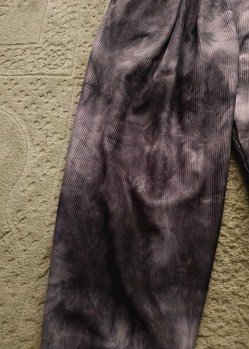 Gri Tie-Dye Salaş Kadın yumuşak şalvar - Görsel 3