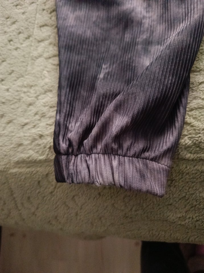 Gri Tie-Dye Salaş Kadın yumuşak şalvar - Görsel 4