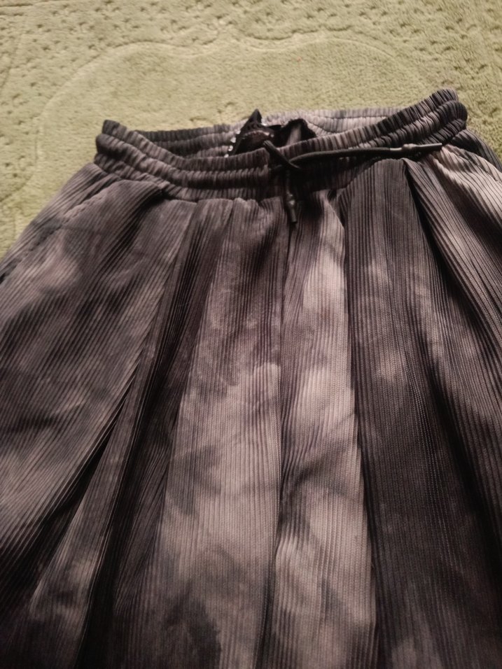 Gri Tie-Dye Salaş Kadın yumuşak şalvar - Görsel 2