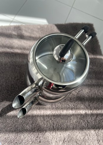 Diğer Nehir Modern Mini Çelik Çaydanlık Takımı