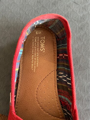 39 Beden Toms kırmızı espadril şirin ayakkabı