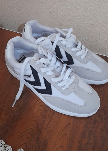 40 Beden Hummel Beyaz Gri Spor Ayakkabı