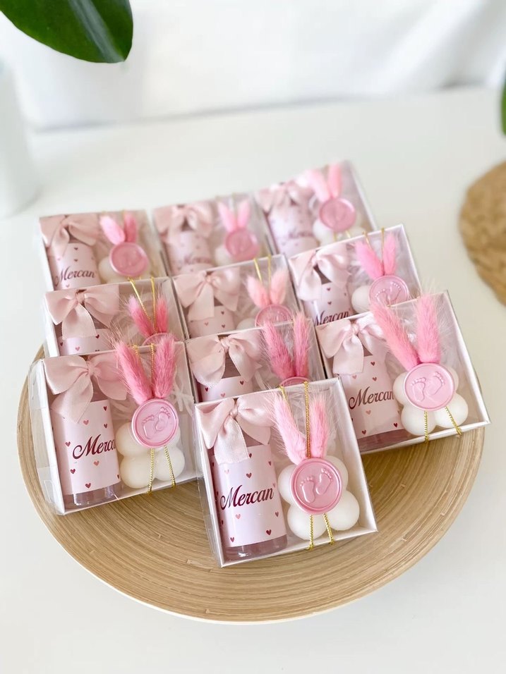 Mavi Kurdeleli Hediye Parfüm Şişesi - Görsel 3