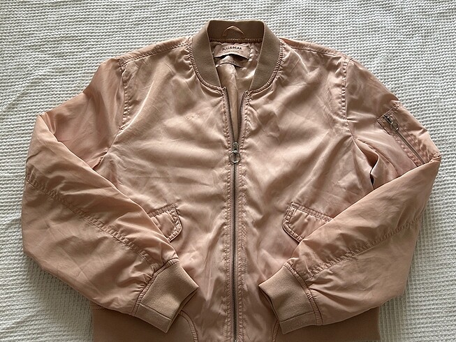 Pull and Bear Pull&Bear Kadın Pembe Bomber Ceket