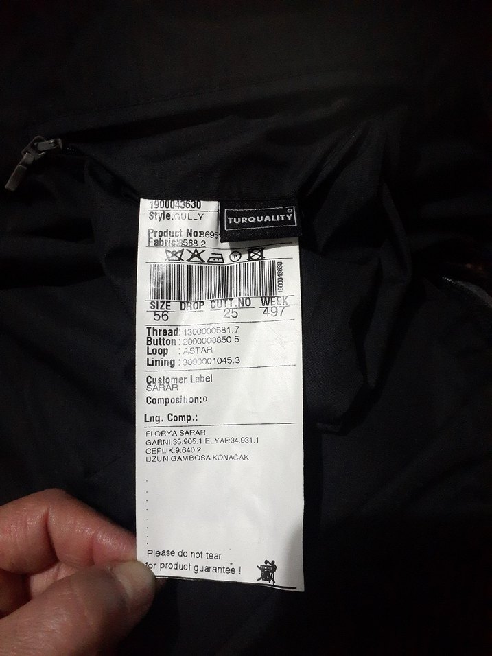 Gri Erkek Ceket Düğmeli Notch Yaka - Görsel 5