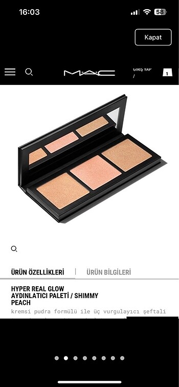 MAC Mac Hyper Real Glow Aydınlatıcı paleti